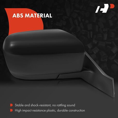 A-Premium Passenger Side Power Door Mirror Compatible with Mazda 5 2006 2007 2008 2009 2010 - Non-Heated Power Folding Smooth Black Outside Rear View Mirror in Kuwait