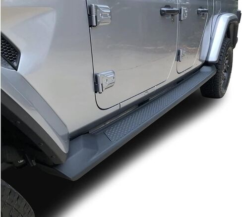Black Horse OEM Replica Running Boards Textured Black Compatible with 2020-2026 Jeep Gladiator JT-RJEGL20 in Kuwait