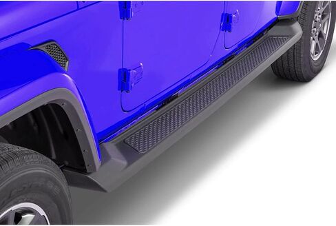 Black Horse OEM Replica Running Boards Textured Black Compatible with 2020-2026 Jeep Gladiator JT-RJEGL20 in Kuwait