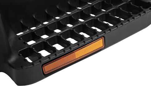 Side Step Compatible with 2008-2022 Isuzu NPR, NPR-HD, NQR, NRR Replacement for 8980227753 with Reflector Plastic(PP) Textured Black Left Side in Kuwait