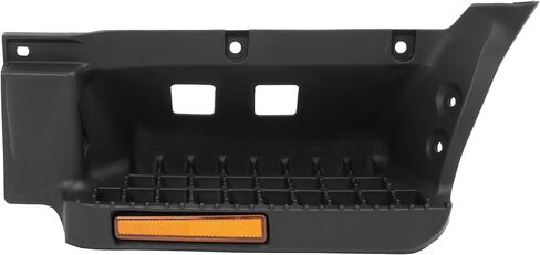 Side Step Compatible with 2008-2022 Isuzu NPR, NPR-HD, NQR, NRR Replacement for 8980227753 with Reflector Plastic(PP) Textured Black Left Side in Kuwait