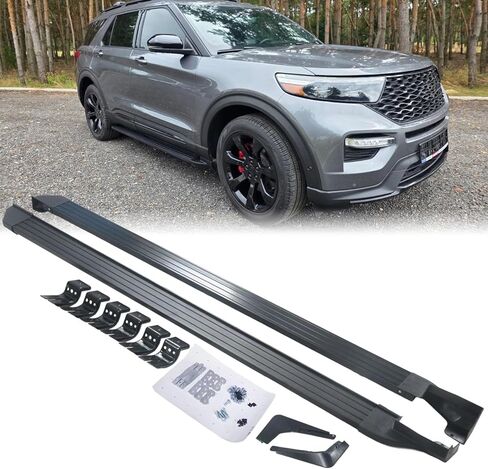 لوحات الجري مناسبة لـ Ford Explorer 2020-2026 Base ST XLT Limited Platinum ST-Line خطوات جانبية قضبان Nerf مع ملحقات دعامة اللوحات الطينية in Kuwait