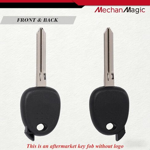 MechanMagic HY15P Uncut Plastic Head Key Fits for Hyundai Elantra Sonata Santa Fe Kia Forte Soul Optima Sportage Sedona 2007-2019 Ignition Blank Car Door Key HY15-P (Set of 2) in Kuwait