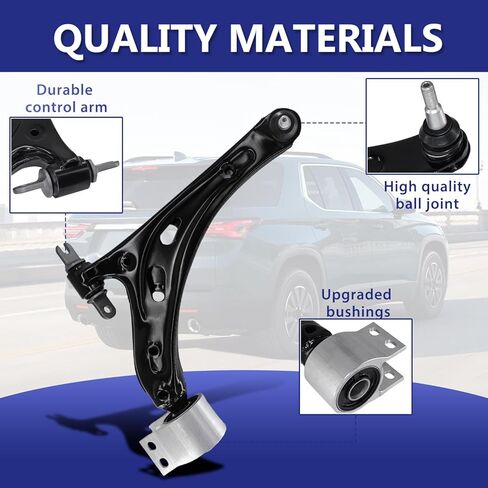 Control Arm, Replacement For Front Lower Right Control Arm With Ball Joint Compatible With 2018-2023 Chevrolet Traverse, 2018-2023 Buick Enclave - Passenger side in Kuwait
