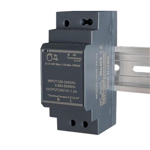 HDR 30W 5V 12V 24V Ultrathin Switching Power Supply DIN Rail Type Transformer(HDR-15-12V 2.5A) in Saudi Arabia