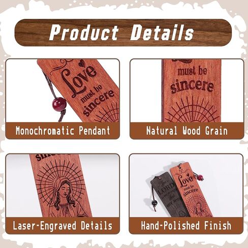 Wooden Bookmarks Christian Bookmarks Bible Bookmark for Reading Women Men Teacher, Unique Personalized Bookmark Gifts for Book Lovers Vintage Religious Page Markers Bible Verse Scripture Book Marks in Saudi Arabia
