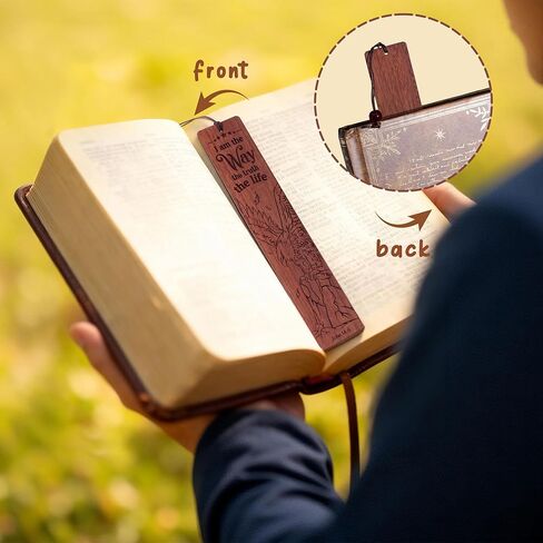 Wooden Bookmarks Christian Bookmarks Bible Bookmark for Reading Women Men Teacher, Unique Personalized Bookmark Gifts for Book Lovers Vintage Religious Page Markers Bible Verse Scripture Book Marks in Saudi Arabia