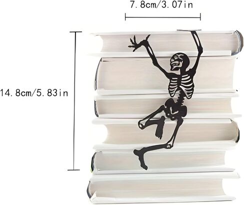 Bookmarks Funny Tainless Steel Metal Cute Unique Book Marks Markers Cool Personalized Novelty Skull Gifts Creative Separadores De Libros Lovers for Reading Women,Men,Kids,Teachers,Students in Saudi Arabia