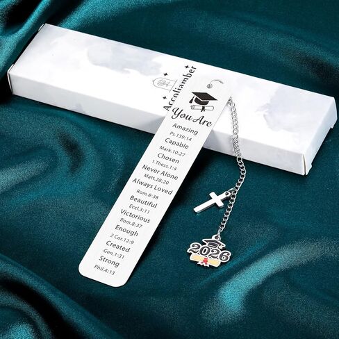 Senior 2026 Graduation Gift for Her Him College Graduation Gifts for Women Men Class of 2026 Middle High School Grad Student Nurse Daughter Son Degree Christian Bookmark Faith Based Graduation Gifts in Saudi Arabia