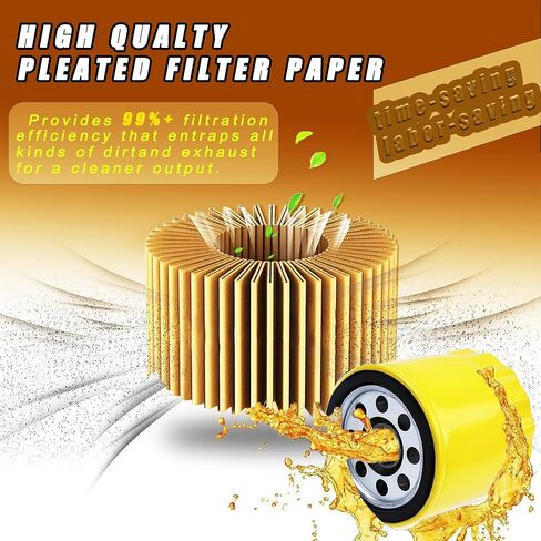 1PCS 52 050 02-S Oil Filter for Kohler CH11 - CH15, CV11 - CV22, M18 - M20, MV16 - MV20 and K582 Extra Capacity Lawn Mower Engine Efficient Filtration, Anti-Leak (1) in Saudi Arabia