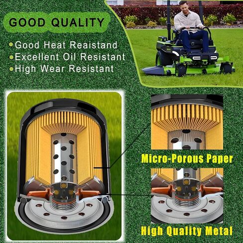 1PCS 52 050 02-S Oil Filter for Kohler CH11 - CH15, CV11 - CV22, M18 - M20, MV16 - MV20 and K582 Extra Capacity Lawn Mower Engine Efficient Filtration, Anti-Leak (1) in Saudi Arabia