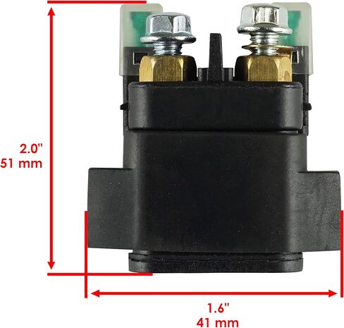 Caltric Starter Solenoid Relay Compatible with Yamaha YFZ450 2004-2009/2012-2013 / YFZ450 SE 2005-2008 / FJR1300 2003-2006 / FJR1300A ABS 2004-2007 in Kuwait