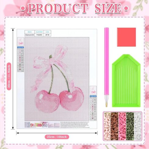 Prospura 4 Pcs Pink Diamond Art Kits,5D Charming Bow Diamond Painting DIY for Adult,Trendy Coquette Vintage Preppy Room Bedroom Decor,10x11.8 Inch in Saudi Arabia