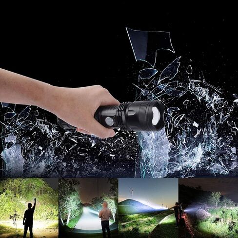 Rechargeable Flashlights High Lumens, 990,000 Lumens Super Bright LED Flash Light, 5 Modes, IPX6 Waterproof Handheld Flash Light for Home, Emergencies, Camping in Saudi Arabia