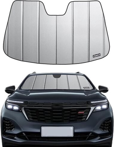 Pigenius Windshield Sun Shade for Chevrolet Equinox 2018-2024. Reflective Aluminum Film Front Window Sunshade - BLAZBLOCK in Kuwait