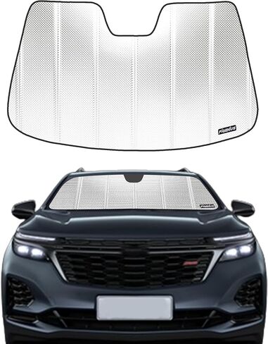 Pigenius Windshield Sun Shade for Chevrolet Equinox 2018-2024. Reflective Aluminum Film Front Window Sunshade - BLAZBLOCK in Kuwait