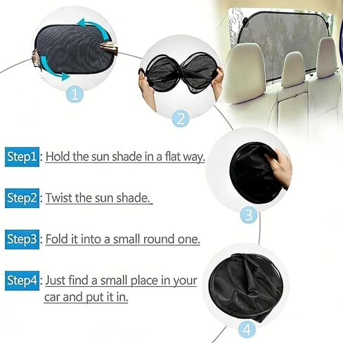 Rear Window Sunshade for Honda Civic 11th Gen Sedan 2022-2025, Car Automotive Mesh Back Windshield Sun Shield Blocks UV Rays Glare Heat Protecting Baby Passenger in Saudi Arabia