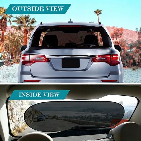 Rear Window Sunshade for Honda Civic 11th Gen Sedan 2022-2025, Car Automotive Mesh Back Windshield Sun Shield Blocks UV Rays Glare Heat Protecting Baby Passenger in Saudi Arabia