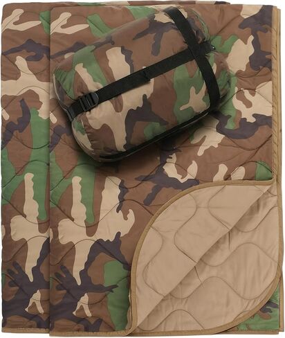 Barydat 1/2/3 Pack 80 x 60/92 x 64 Inch Woobie Blanket Military Poncho Liner Hunting Blanket Waterproof Thermal Poncho Liner with Bag Camo for Outdoor Camping Hiking in Saudi Arabia