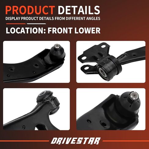 Front Left Lower Control Arm, for Mazda 3 2010 2011 2012 2013, 2.0L/ 2.5L ONLY, RK621271 RK621270 2PCS in Kuwait
