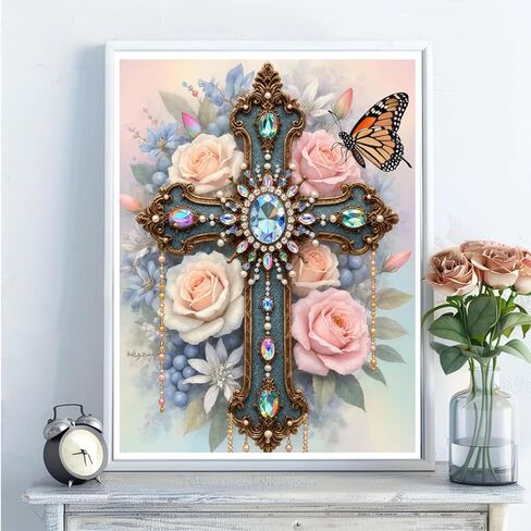 5D Diamond Art Kits for Adults - DIY Cat Diamond Painting Kits, Full Round Drill - Crystal Embroidery Cross Stitch Craft for Wall Decor Christmas Gifts - 12x16 Inch A894 in Kuwait