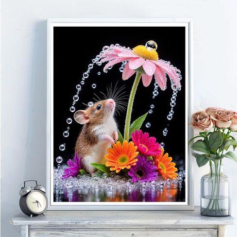 5D Diamond Art Kits for Adults - DIY Cat Diamond Painting Kits, Full Round Drill - Crystal Embroidery Cross Stitch Craft for Wall Decor Christmas Gifts - 12x16 Inch A894 in Kuwait
