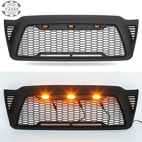 Amber LED Lights 3PCS Front Grille Lamps Car Accessories Compatible with The Following Models:Toyota Tacoma 2016-2020 2005-2011 Style Aftermarket Grill in Saudi Arabia