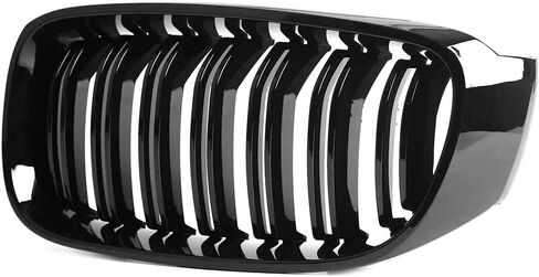 For BMW 3 Series GT/F34 2013-2019 Shiny Black Front Kidney Grille Grill Double Line in Saudi Arabia