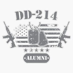 HOF Trading Dd214 Us Armed Force Alumni Military Veteran Gift Vinyl Sticker Waterproof Decal Laptop Wall Window Bumper Sticker 5In, HOFVETERANSTICKERS1264 in Saudi Arabia