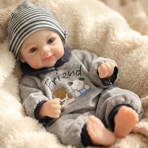 Silicone Baby Doll, 12 Inch Full Body Platinum Silicone Reborn Baby Doll with Accessories Set, 2 Lb Weighted, Realistic Feel, Heartfelt Gift for Kids and Collectors, Ages 3+, Girl in Saudi Arabia