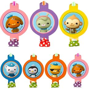 Mighty Mojo Octonauts Blowout Bash: Pack of 10 Character Blowers - Ideal for Kids' Parties, Birthdays, and Ocean Adventures - Vibrant and Fun Party Favors in Kuwait
