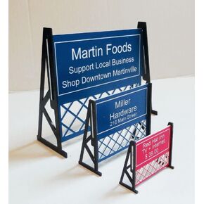 Comfort House Model Railroad Billboard Sign - N Scale, HO and O Scale Custom Billboards, Personalized for Model Train Set Scenery # M0172 in Saudi Arabia