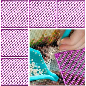 Hadnves 5PCS Diamond Art Painting Rulers Zigzag Drawing Ruler Diamond Art Accessories for Beginners Square Drawing Tools for Round Full Drill Partial Drills DIY Crafts Canvas Keeps Drills Aligned in Saudi Arabia