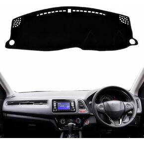 Fit for Honda Vezel 2014-2018,Dash Cover,Dash Mat,Dashboard Cover,Black Car Dashboard Cover Nonslip Mat Carpet,Car Accessories in Saudi Arabia