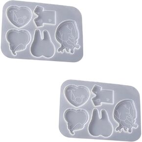2Pcs Silicone Badge Reels Resin Mold for Epoxy Resin Casting Crafts Badge Holder Making Set Badge Reels Retractable Clips, Medical Care, Resin Casting Molds in Kuwait
