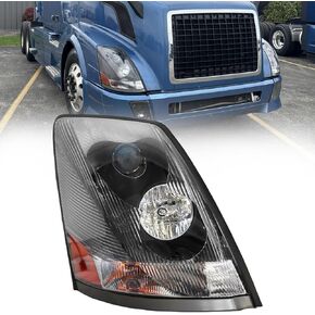 Right/Passenger Side Headlights Fit for 2004-2018 Volvo VNL VNM 2004-2015 Volvo VN, Halogen Headlamp Headlights Black House (Right/passenger side) in Saudi Arabia