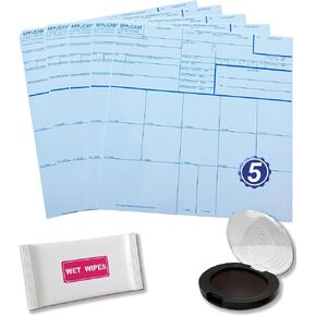 TillBio® FD-258 Fingerprint Card Kit (5-Pack) - Official FBI Applicant Cards with High-Contrast Ink Pad, Remover Wipe & Visual Instruction Guide - 110 lb. Uncoated Smudge-Proof Paper in Saudi Arabia