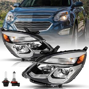 TUSDAR Fits For 2016 2017 Chevy Equinox Halogen Projector [OE Style] Headlights Replacement Pair Headlight Assembly Factory Headlamp Front Lamps LH+RH Driver & Passenger Side in Saudi Arabia