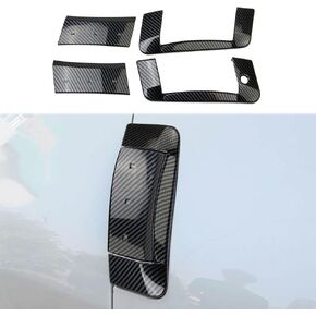 Carbon Fiber Style Exterior Side Door Handles Cover Trim Accessories for Nissan 350Z in Kuwait