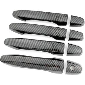 Compatible for Honda CRV CR-V Civic 2012 2013 2014 2015 2016 Exterior Door Handle Cover Trim ABS Carbon Fiber Color Decor Protective Cap (No Smart Enter Holes) in Saudi Arabia