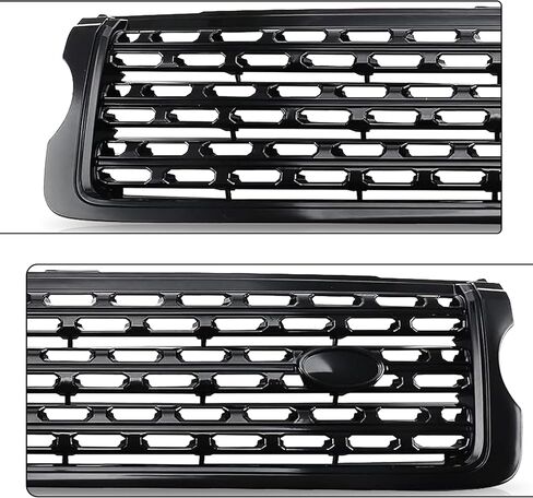 PartsFlow Front Upper Grill Glossy Black Grille Compatible with 2013-2017 Land Rover Range Rover Sport Replaces LR052715 in Kuwait