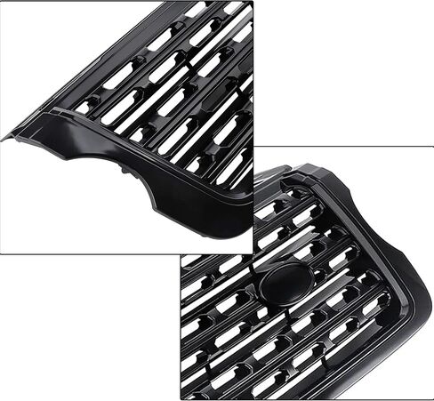PartsFlow Front Upper Grill Glossy Black Grille Compatible with 2013-2017 Land Rover Range Rover Sport Replaces LR052715 in Kuwait