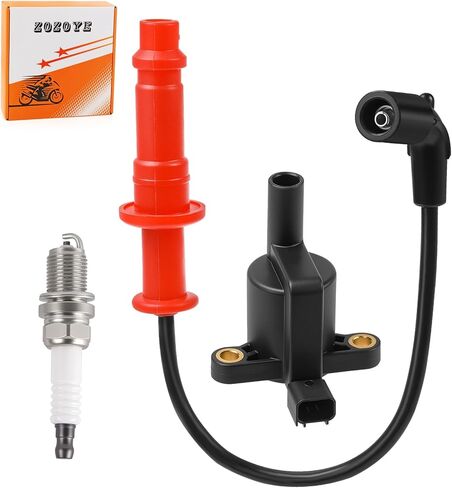 Ignition Coil W/Wire Cap + Spark Plug For Polaris Sportsman 550 X2 XP Forest Touring EPS 2011 2012 2013 2014 4013056 4015072 in Kuwait