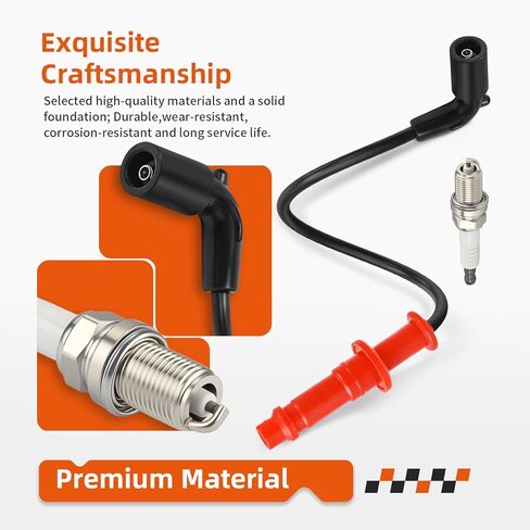 Ignition Coil W/Wire Cap + Spark Plug For Polaris Sportsman 550 X2 XP Forest Touring EPS 2011 2012 2013 2014 4013056 4015072 in Kuwait