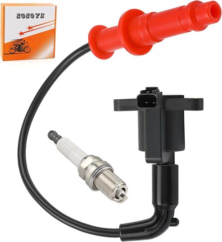 Ignition Coil W/Wire Cap + Spark Plug For Polaris Sportsman 550 X2 XP Forest Touring EPS 2011 2012 2013 2014 4013056 4015072 in Kuwait