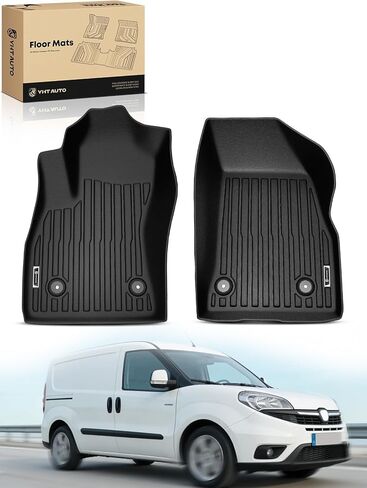 YHTAUTO Floor Mats Compatible with Ram ProMaster City 2015-2022, TPE All Weather Car Mats Waterproof Anti-Slip Odorless Floor Liner, Interior Accessories, 1st & 2nd Row, Set of 3 in Saudi Arabia