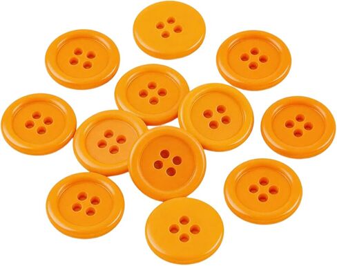 12Pcs Resin Sewing Buttons, 4 - Hole Round Craft Decorative Buttons, Suitable for Jackets, Coats, Clothing Holiday Decoration DIY Accessories, Light Gray, 25mm (1-Inch) in Kuwait