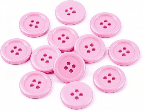 12Pcs Resin Sewing Buttons, 4 - Hole Round Craft Decorative Buttons, Suitable for Jackets, Coats, Clothing Holiday Decoration DIY Accessories, Light Gray, 25mm (1-Inch) in Kuwait