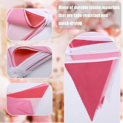 33 ft Orange Green Brown Pennant Banner,Flag Triangle Bunting Garland Decor,Hanging Triangle Banner,for Betrothal Day,Wedding,Birthday,Baby Shower,Graduation(Orange Green Brown Pennant Banner) in Saudi Arabia