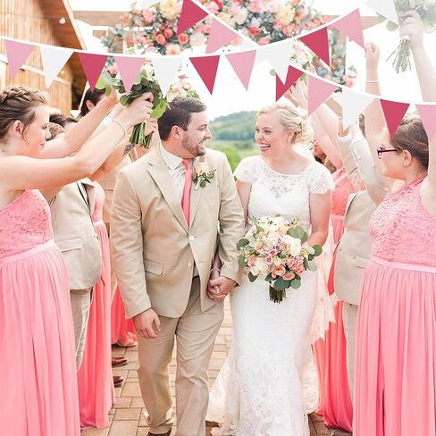 33 ft Orange Green Brown Pennant Banner,Flag Triangle Bunting Garland Decor,Hanging Triangle Banner,for Betrothal Day,Wedding,Birthday,Baby Shower,Graduation(Orange Green Brown Pennant Banner) in Saudi Arabia